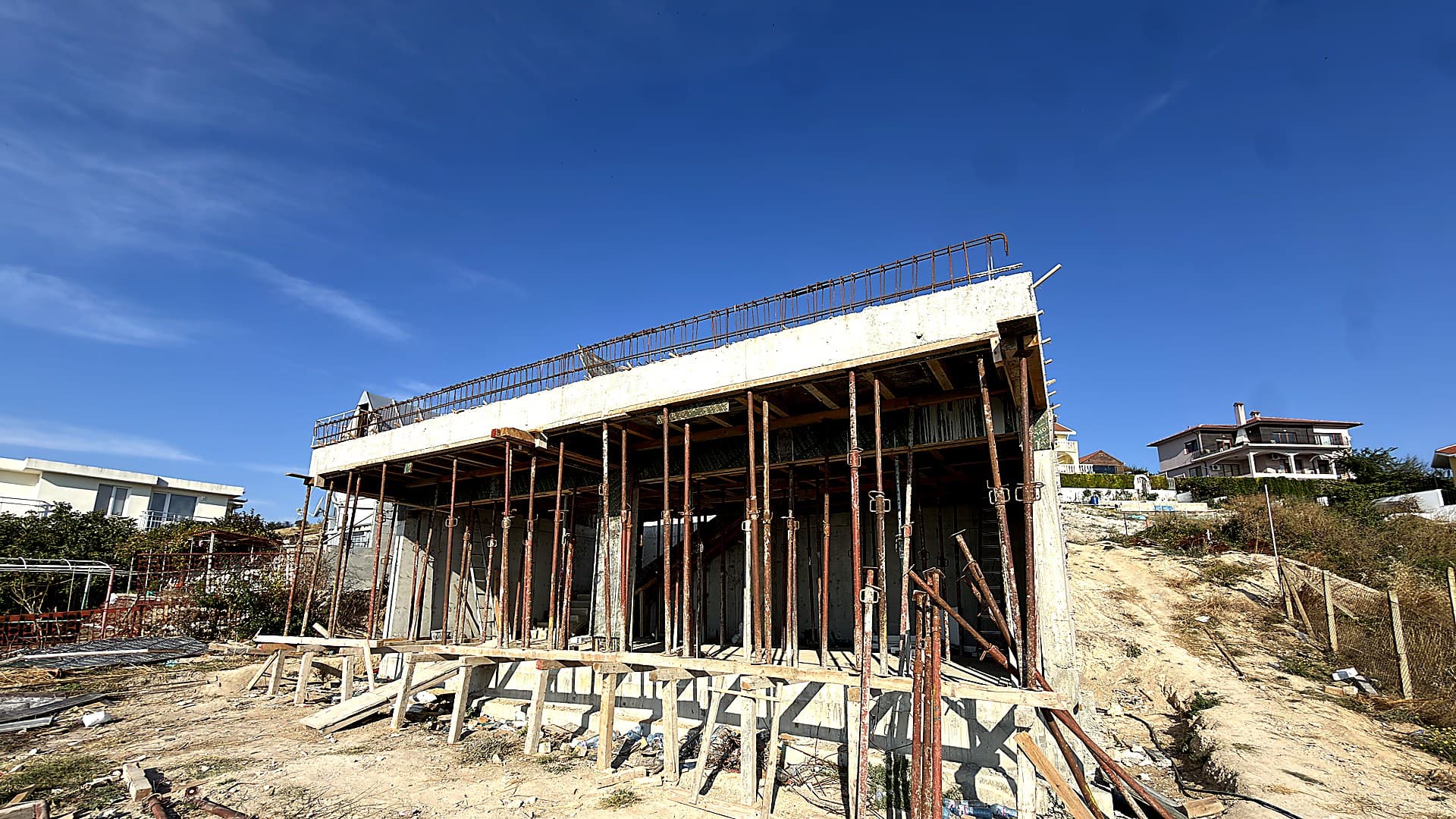 The Marevanta villa under construction above the Black Sea, September 2026