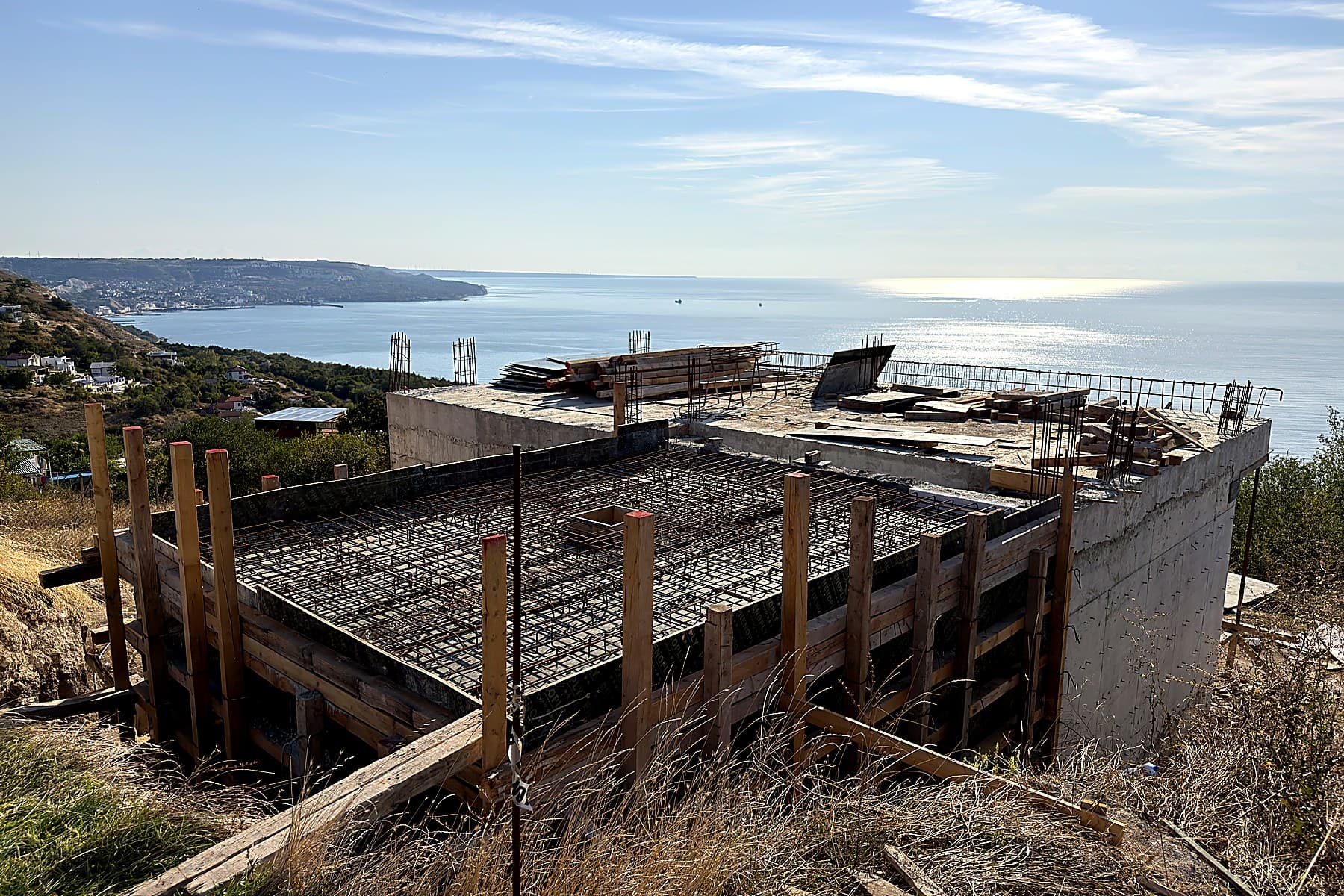 Steel laid for the upper slab