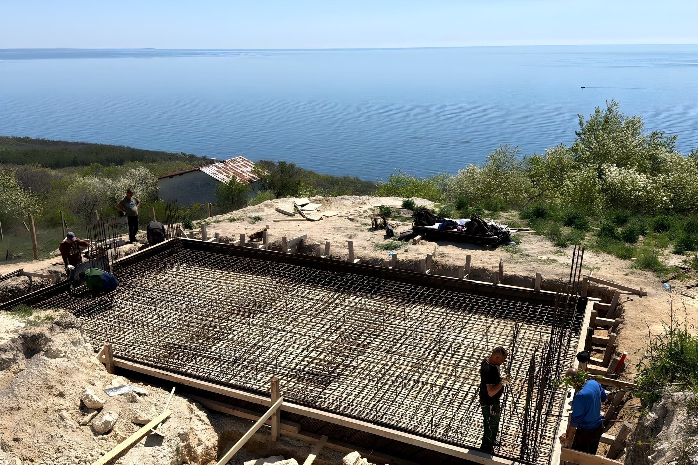 Steel for the ground slab