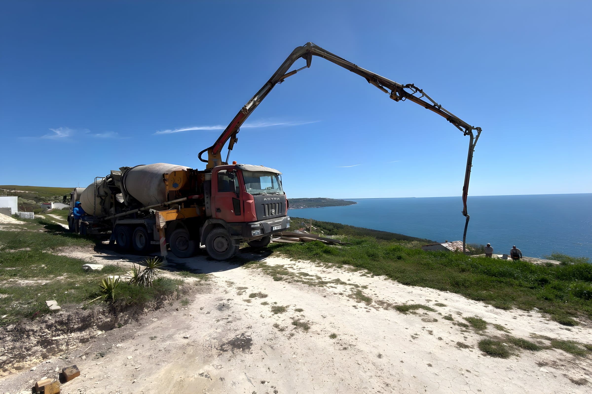 Concrete arrives